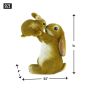 Playful Mom And Baby Rabbit Figurine