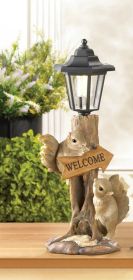 Friendly Squirrels Solar Lamp