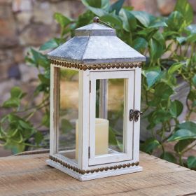 Cottage Wood And Metal Lantern