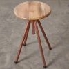 Copper Finish & Wood Stool