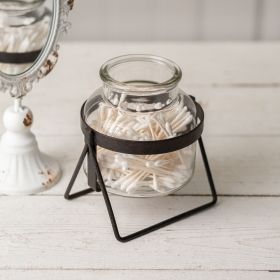 Glass Jar With Stand