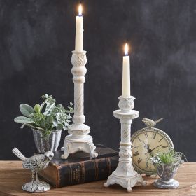 Set Of Two Balmoral Taper Candle Holders