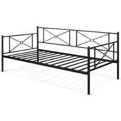 Metal Daybed Twin Bed Frame Stable Steel Slats Bed Sofa