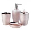 Golden Rose Shimmer Bath Accessory Set