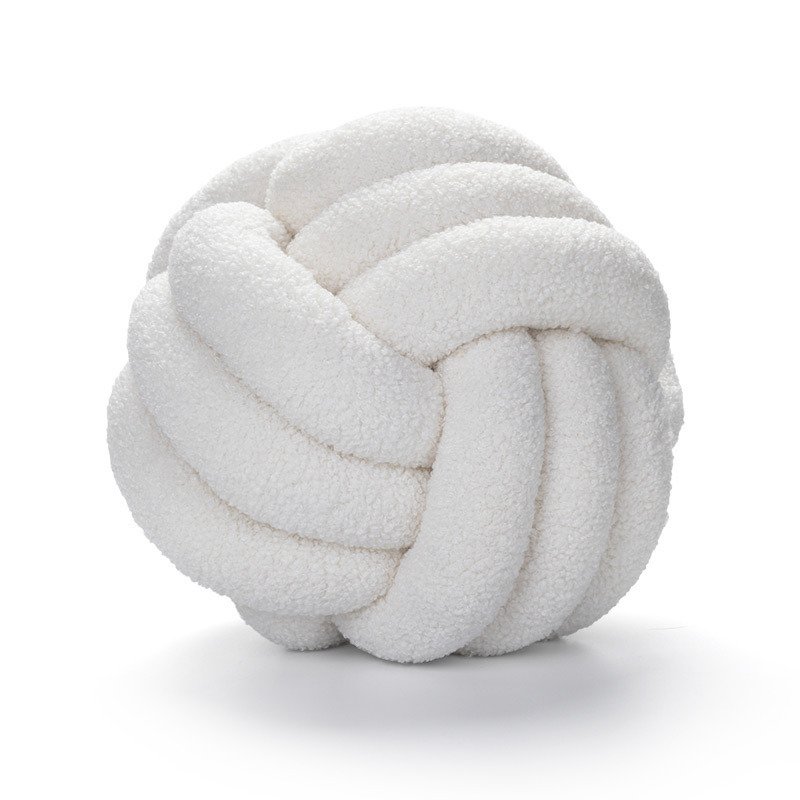 Soft Knot Ball Pillows Throw Knotted Handmade Round Plush Pillow Soft Knot Ball Pillows Throw Knotted Handmade Round Plush Pillow