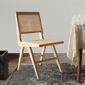 Natural Wood Chair (Set Of 2) (Color: as Pic)